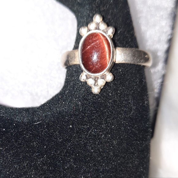 None Jewelry - Sterling tiger's eye 925 ring size 9us
